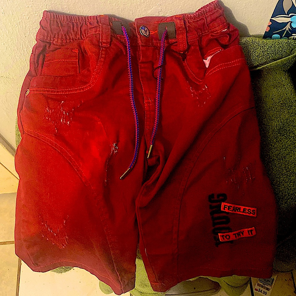Red shorts for kids